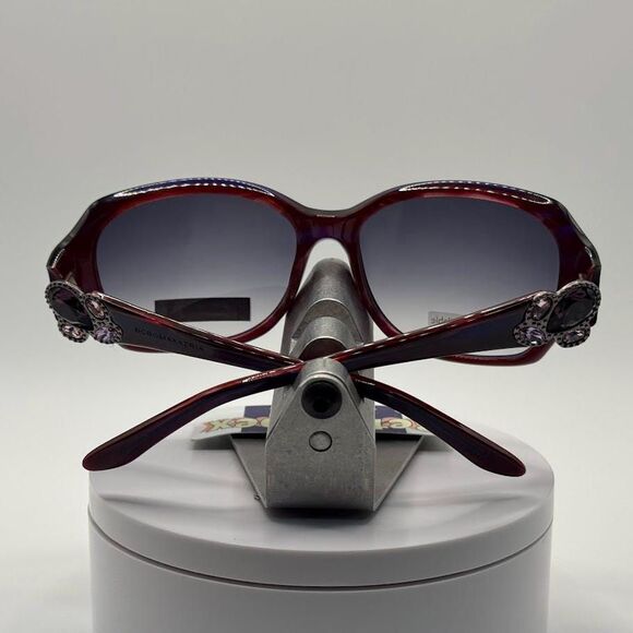 NOS Vintage Y2K Designer Sunglasses | BCBG Max Azria | Luminous | Purple Bling main image 4